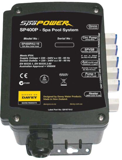 SP400 Davey Spa-Power 2.0 KW  Heater Controller 15Amp