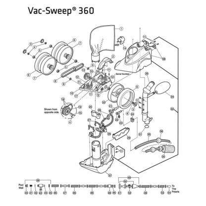 Polaris Vac-Sweep 360 Cleaner Spare Parts Diagram