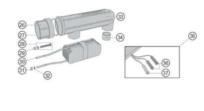 Monarch Davey Chloromatic ESC Salt Cell Head Assembly - Image 2