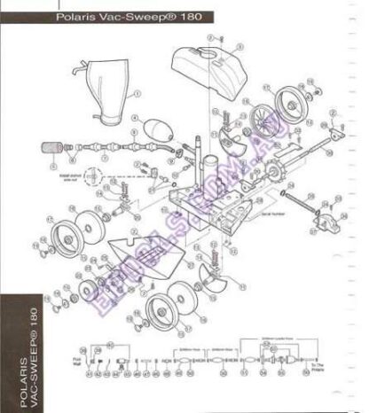 Polaris Vac Sweep 180 Cleaner Spare Parts Diagram