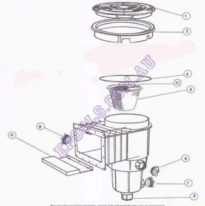 Filtrite SKB 900  Skimmer Box Diagram