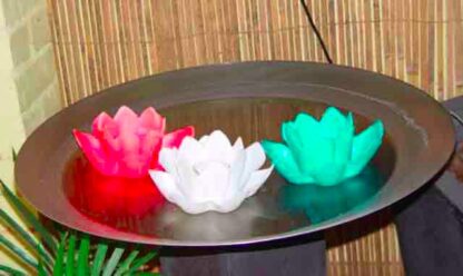 Rose Blossom Floating LED Three Colour  Set of Three