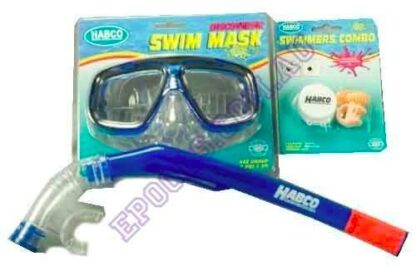 Swim Set Mask Snorkel And Ear and Nose Plugs.