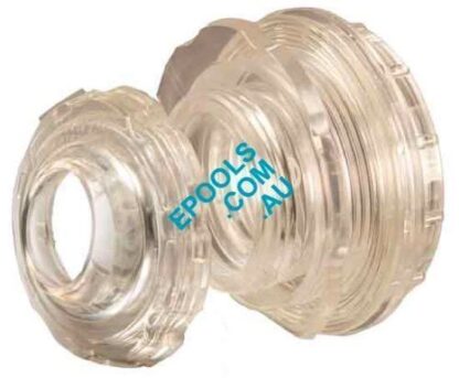 Vinyl Pool Water Return Eye Ball Clear 40mm With Lock Nut Gasket