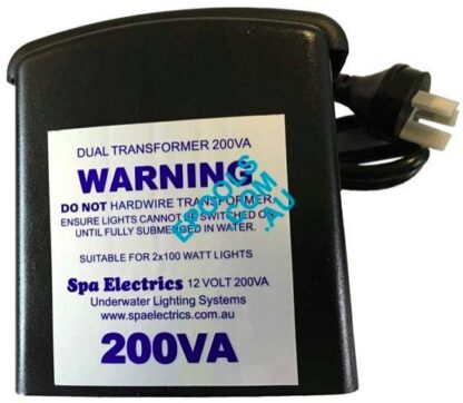 Spa Elects Halogen Dual Light Transformer 12 Volt 200 VA 200Watt