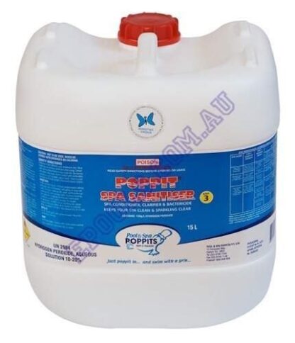 Poppits Pool Spa Sanitiser 15Lt