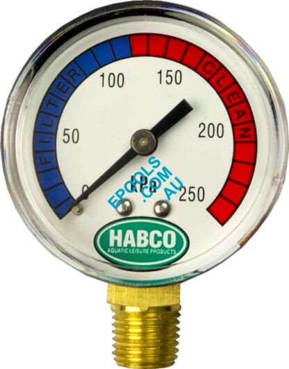 Swimming Pool Spa Filter Pressure Gauge 50mm Side Mount Plastic