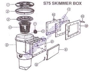 Waterco S75 Skimmer Box Diagram