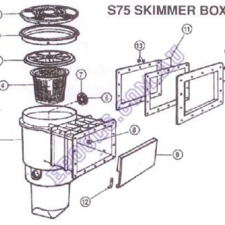 Waterco S75 Skimmer Box Diagram