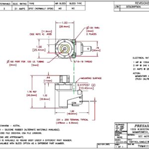 spa micro air switch TVM411 plan