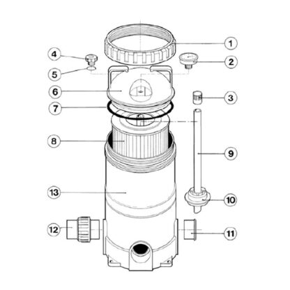 Davey EcoPure CF Cartridge Filter Parts