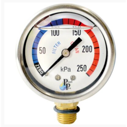 Filter Pressure Gauge 57mm Stainless Steel Oil Filled