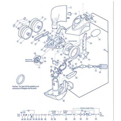 Polaris Vac-Sweep 280 Cleaner Spare Parts Diagram