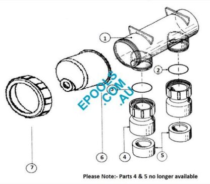 Poolrite Salt Cell Housing Replacement Parts