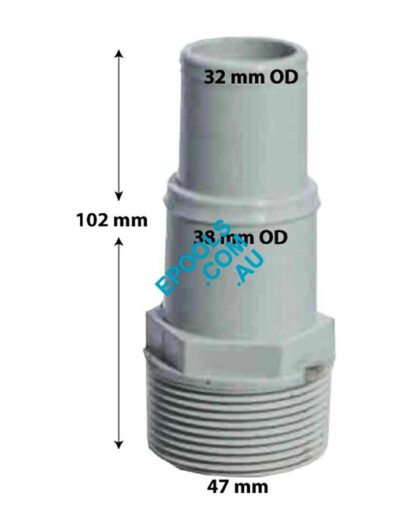 Reducer Flexible Hose 32mm 38mm Hose Connector Adaptor