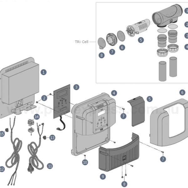 Salt Chlorinator Diagrams and Parts Lists – Epools Pool Shop