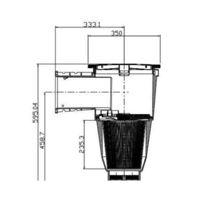 Watererco SupaSkim Skimmer Box Fibreglass Pool