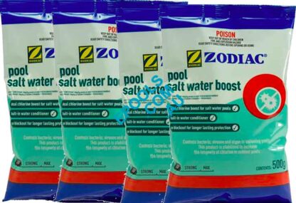 Swimming Pool Salt Water Booster 500g Net 4 Pack