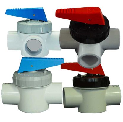 Spa-Quip Full Flow Valve's 2 Way 3 Way 40mm 50mm & Parts