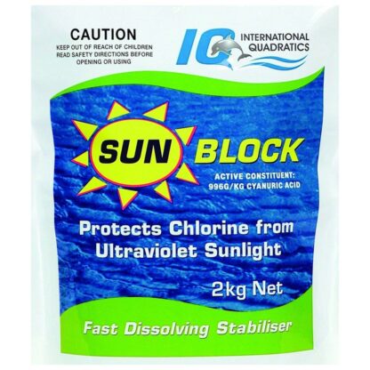 IQ Sunblock Tablets Chlorine Stabilizer 4x500g Tablets 2Kg