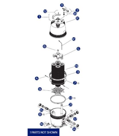 Zodiac CV Series Cartridge Filter Parts