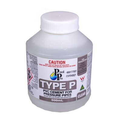 PVC Solvent Cement Type P 500ml Clear