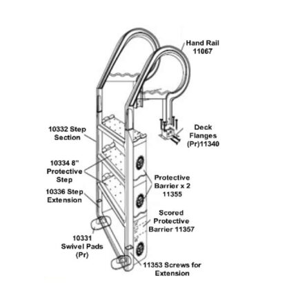 Driclad Festiva Steps Pool Parts