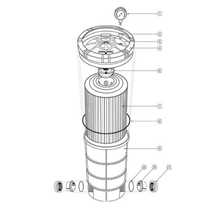 Waterco Paramount Opal Lid O'Ring Cartridge 2.0 Bar Plus Parts - Image 2