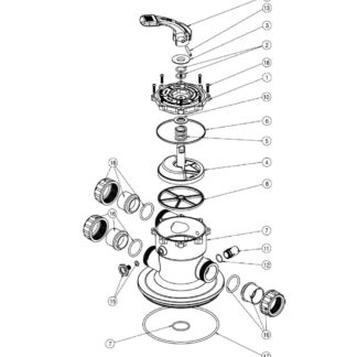 waterco 40mm filter valve drawing