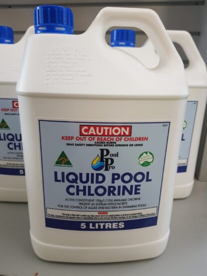 Liquid Pool Chlorine 5Lt  Pick Up Only Corrosive 8