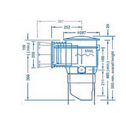 Zodiac Poolrite Skimmer Box For Fibreglass Pool - Image 4