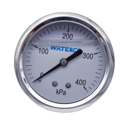 Waterco Pressure Gauge 400kPa Back Bottom Mount