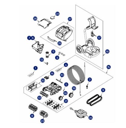 AstralPool QG50 Robotic Cleaner Spare Parts - Image 2