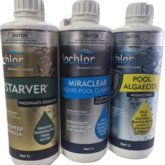 LoChlor Winteriser Pool Pack - Algaecide, Starver and Clarifier