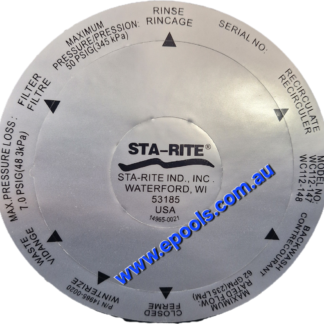 Decal ONGA Pantera Sand Filter label 14965-0020