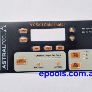 AstralPool VX Salt Chlorinator Label Overlay